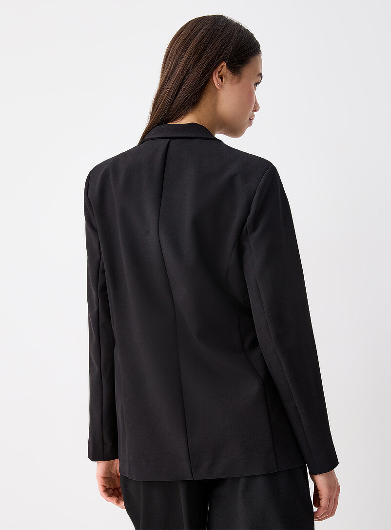 Only: Le veston ample deux boutons Noir pour femme