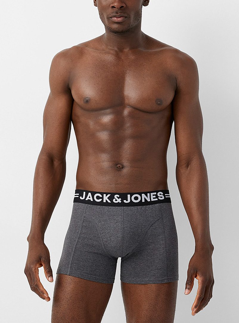 Jack & Jones: Le boxeur court taille signature Gris pour homme