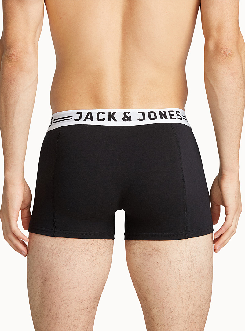 Jack & Jones: Le boxeur court taille logo Noir pour homme