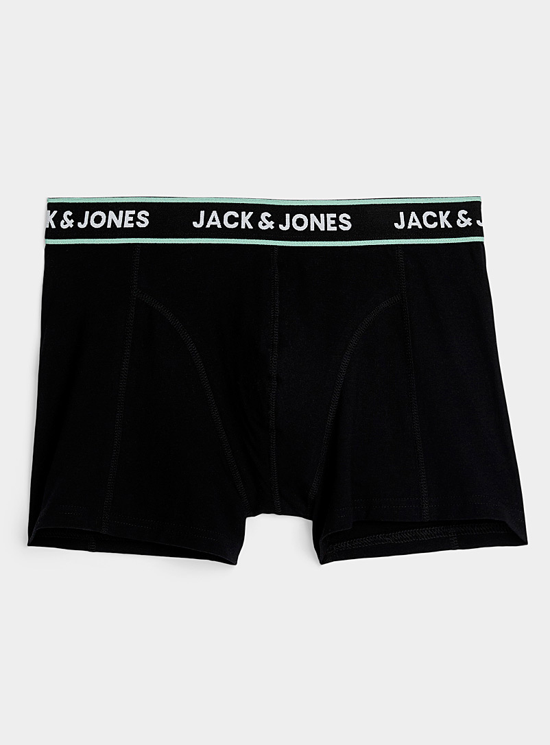 Jack & Jones: Le boxeur court tropical Noir pour homme