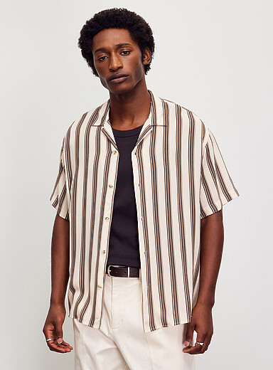 La chemise cabana rayures verticales