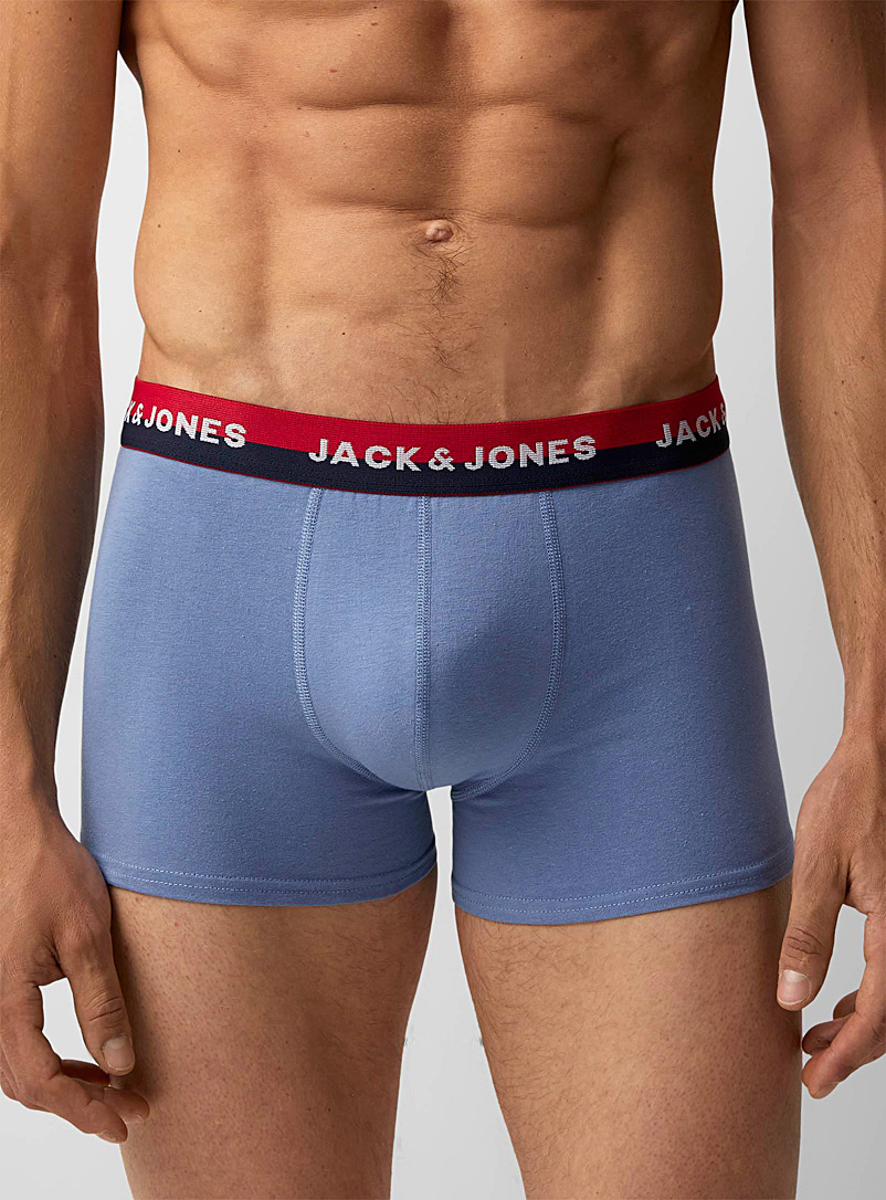Jack & Jones Baby Blue Two-tone band trunk for men