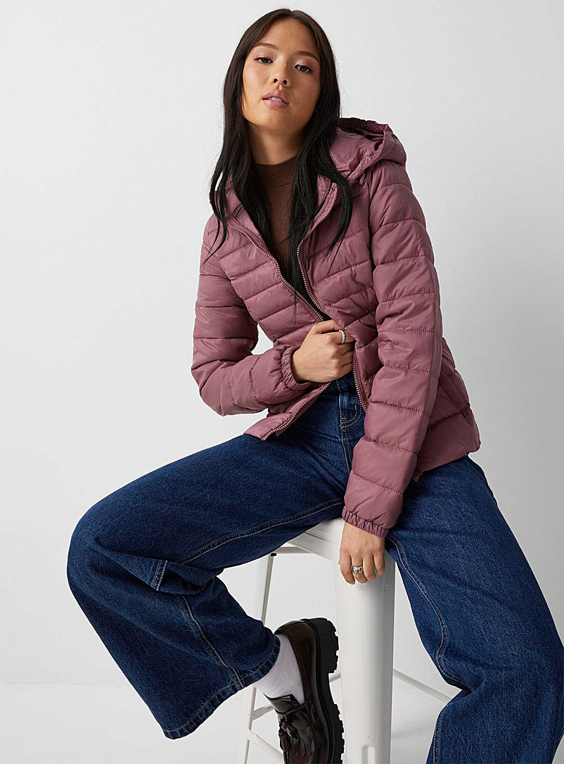 Only Medium Pink Tahoe puffer jacket for women