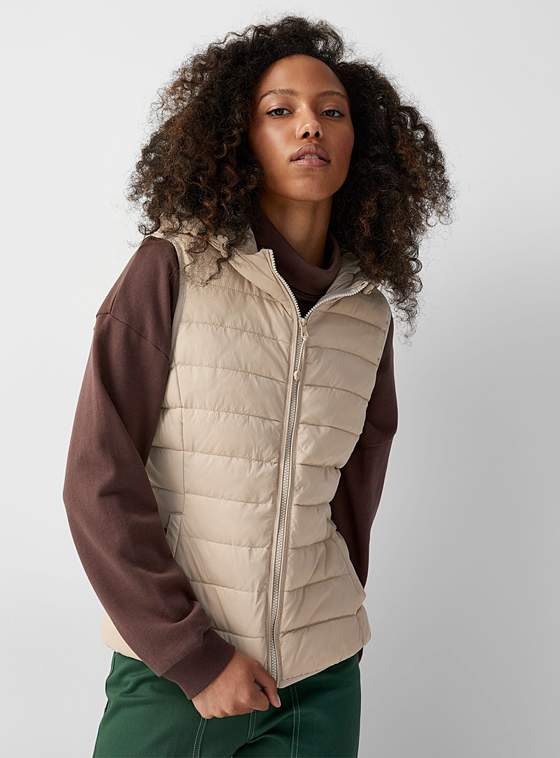 Only Ivory White Tahoe sleeveless jacket for women