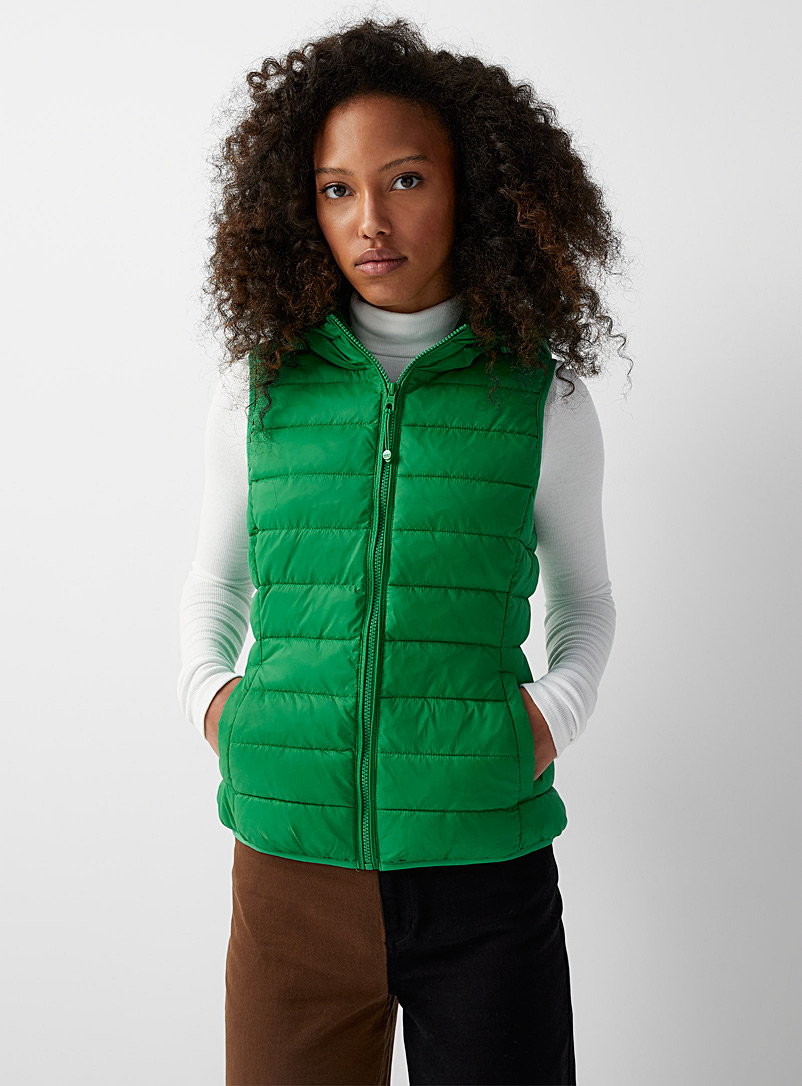 Only Kelly Green Tahoe sleeveless jacket for women