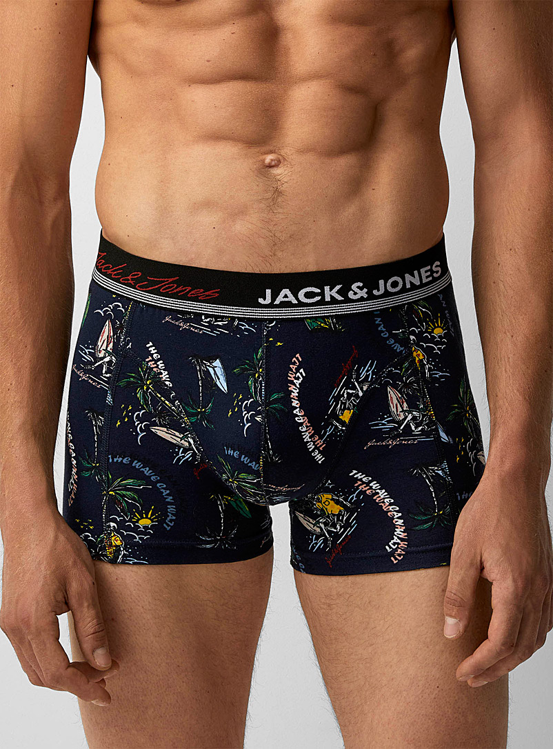 Jack & Jones Patterned Blue Graphic trunk for men