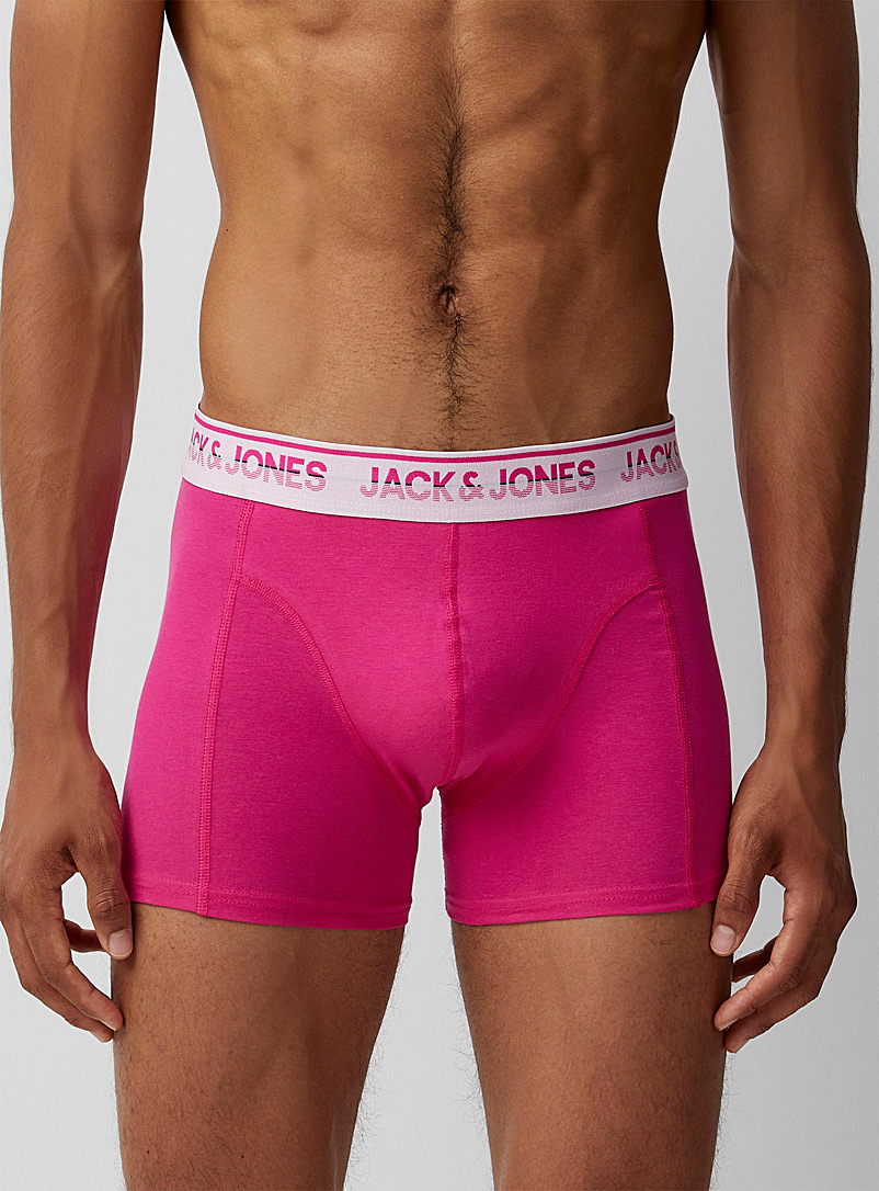 Jack & Jones Pink Vivid colours trunk for men