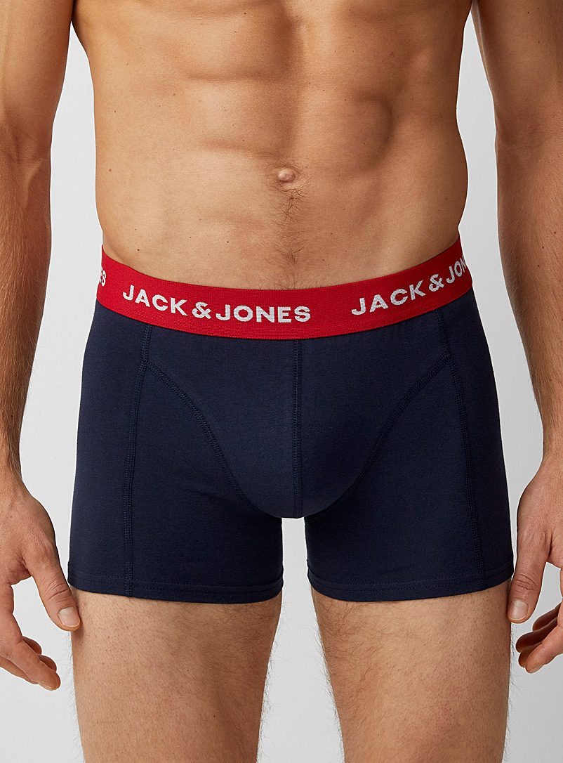Jack & Jones: Le boxeur court marine et rouge Marine pour homme