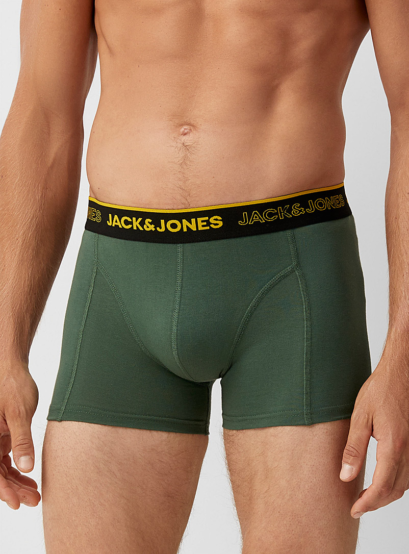 Jack & Jones Mossy Green Saturated foliage trunk for men