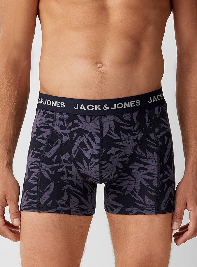 Jack & Jones Marine Blue Contrast foliage trunk for men