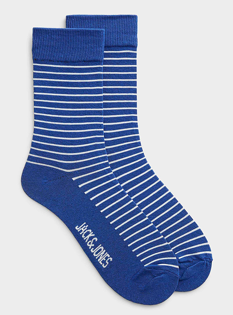 Jack & Jones Teal Pinstriped sock for men