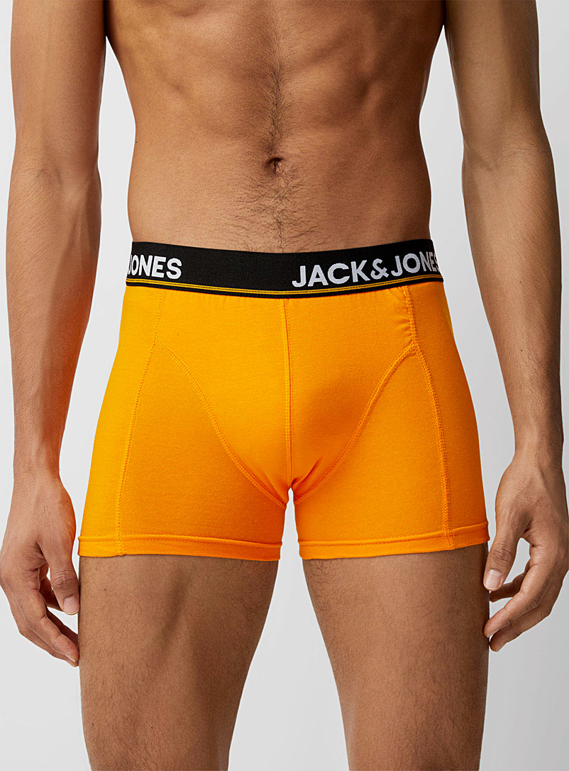 Jack & Jones Patterned Orange Orange accent trunk for men