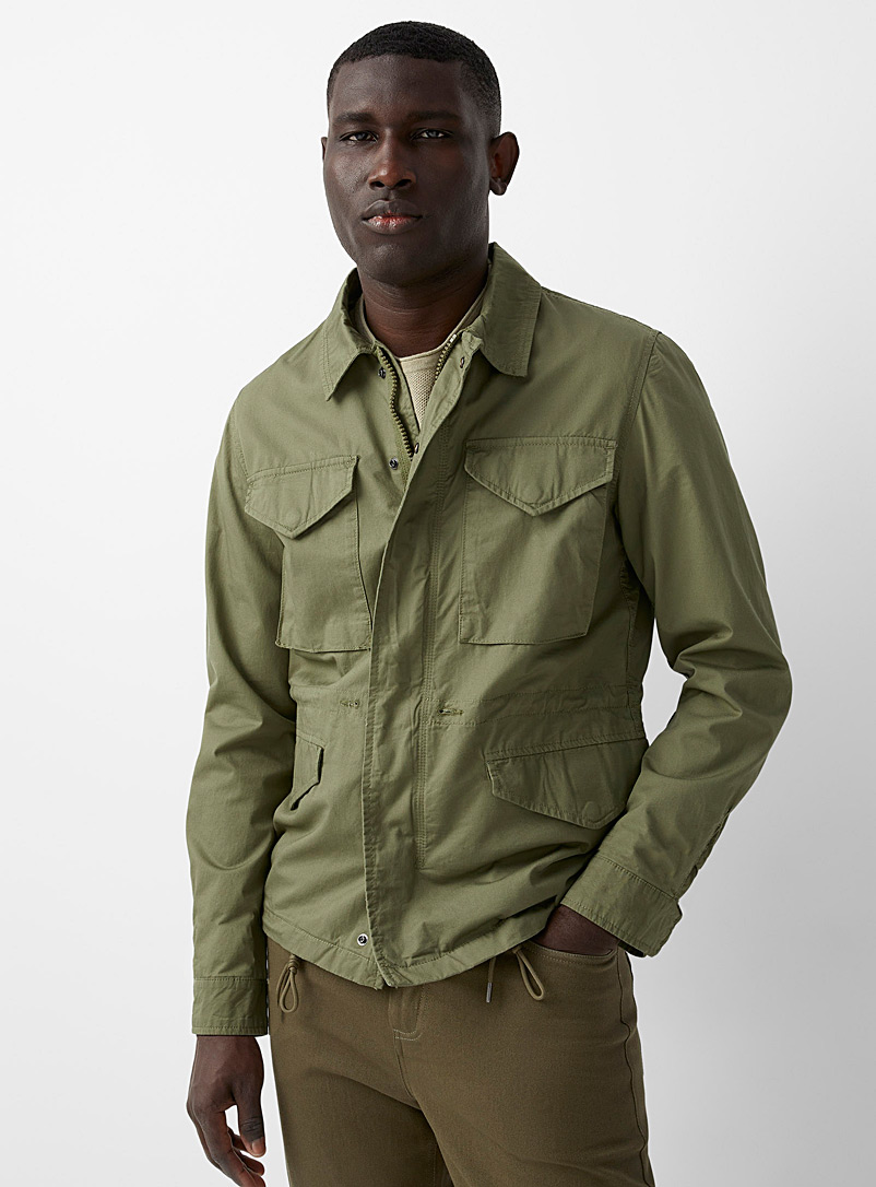 Jack & Jones Mossy Green Modern utility jacket for men