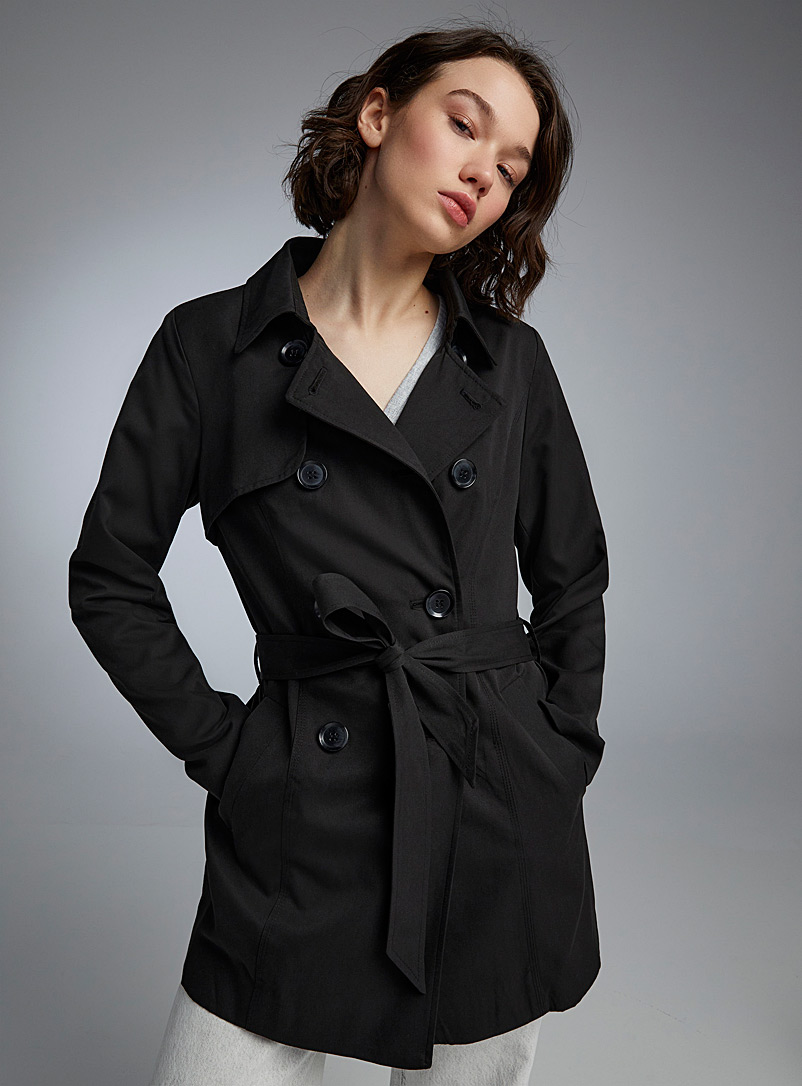 Only Black Valerie trench coat for women