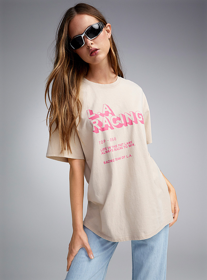 Only Ivory  American city T-shirt for women
