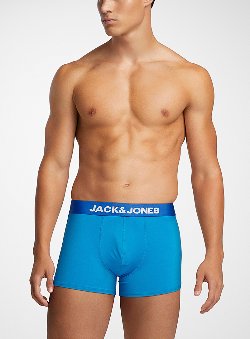 Jack & Jones Blue Solid blue trunk for men