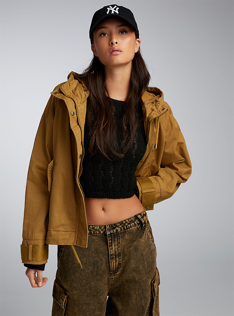 Only Amber Bronze Hooded loose jacket for women