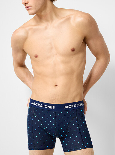 3" comfortable blue trunk Organic cotton