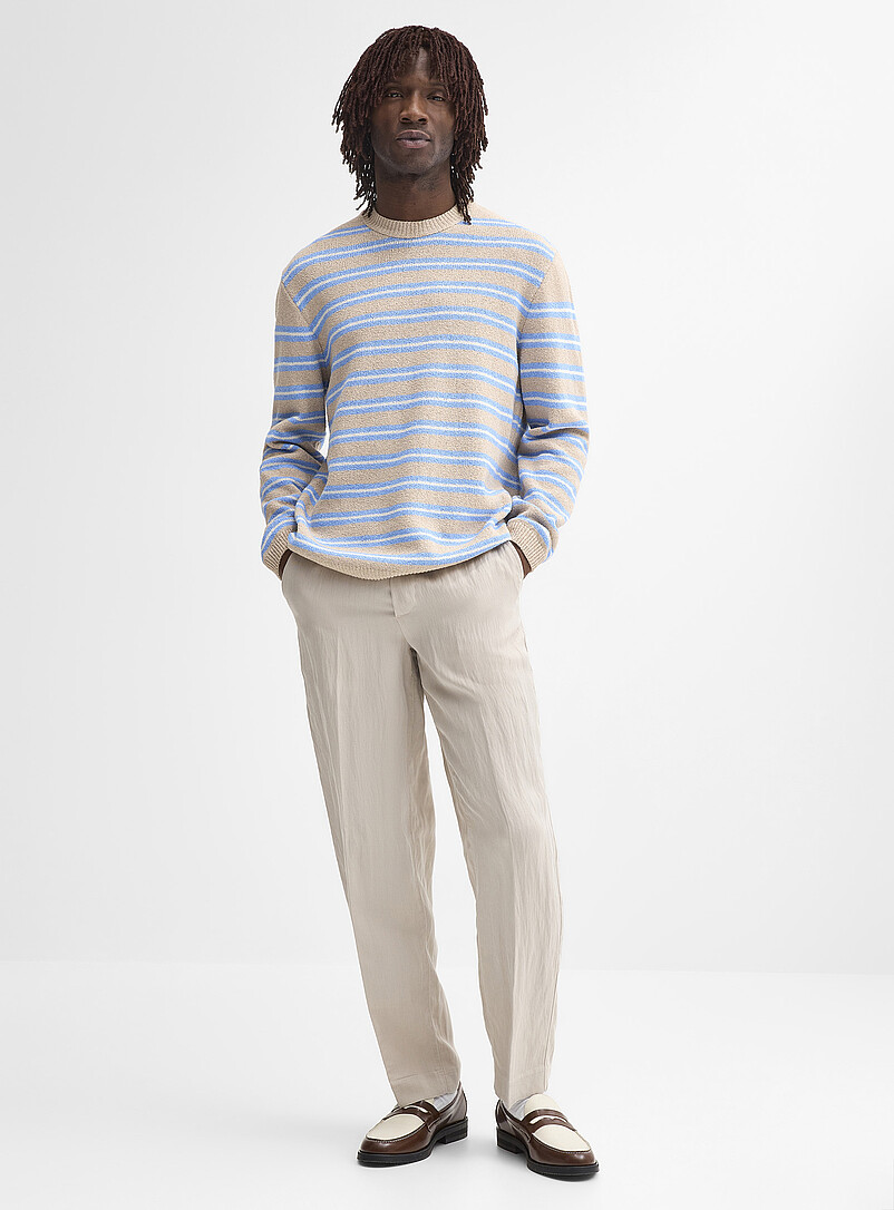 Jack & Jones Black Comfort-waist soft pant <b>Loose fit</b> for men