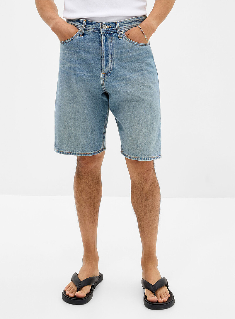 Jack & Jones: Le bermuda jean ample Bleu pour homme