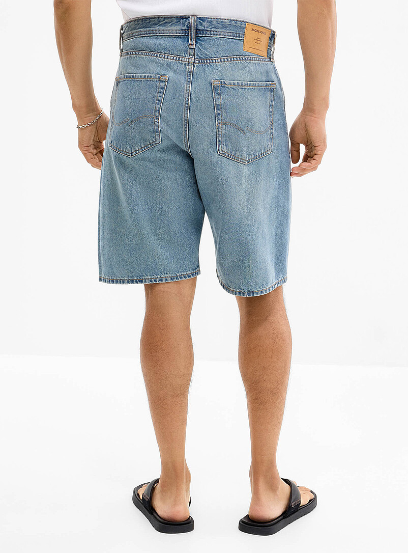 Jack & Jones: Le bermuda jean ample Bleu pour homme