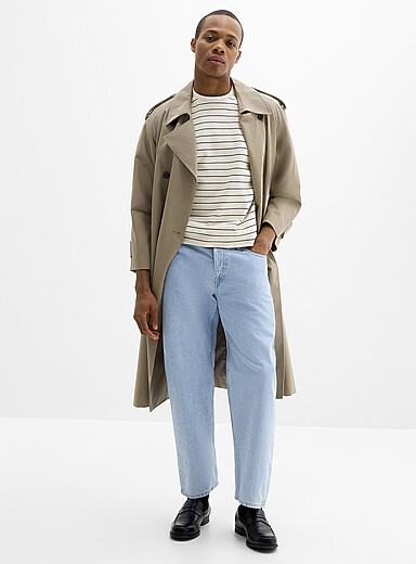 Le jean bleu p&acirc;le Eddie <b>Coupe ample</b>