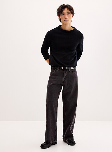 Dave faded charcoal jean <b>Baggy fit</b>