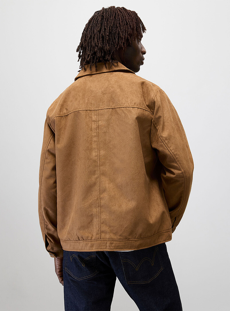 Faux-suede jacket | Jack & Jones | Shop Men's Jackets & Vests