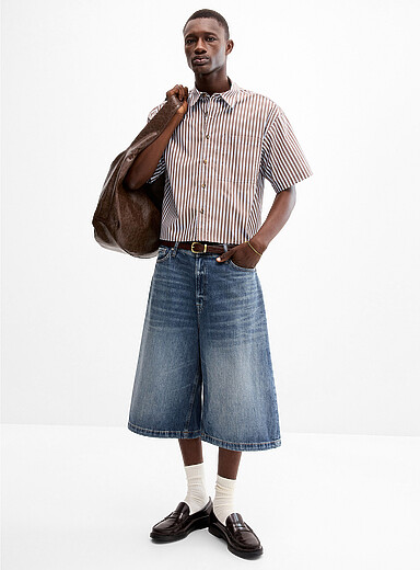 Jack & Jones: Le <i>jort</i> bleu d&eacute;lav&eacute; Bleu pour homme