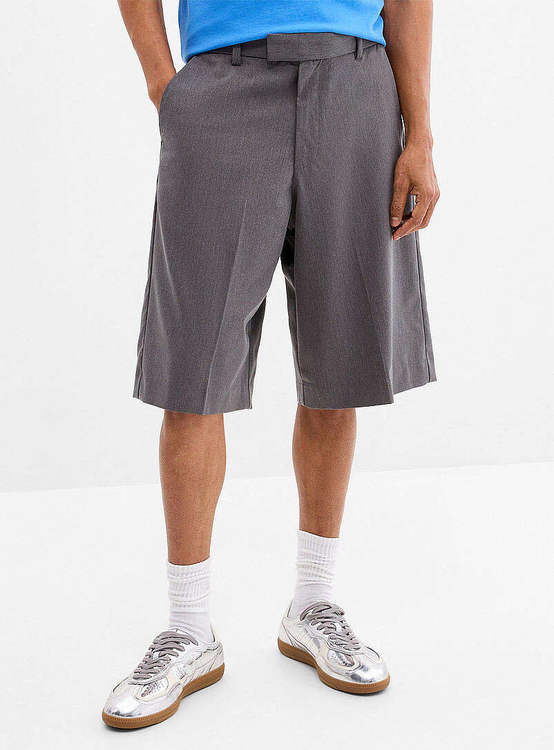 Jack & Jones Patterned Brown Dressy Bermudas <b>Baggy fit</b> for men