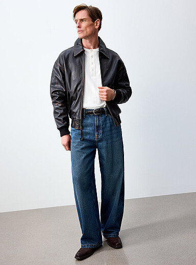 Jack & Jones Blue Joey medium-blue jean <b>Barrel fit</b> for men