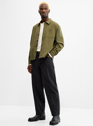 Jack & Jones: Le jean noir d&eacute;lav&eacute; Dan <b>Coupe ballon</b> Noir pour homme