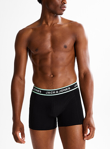 Jack & Jones: Le boxeur court floral 3 po Noir pour homme