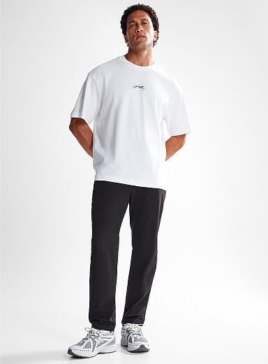 Jack & Jones: Le pantalon toile extensible Noir pour homme