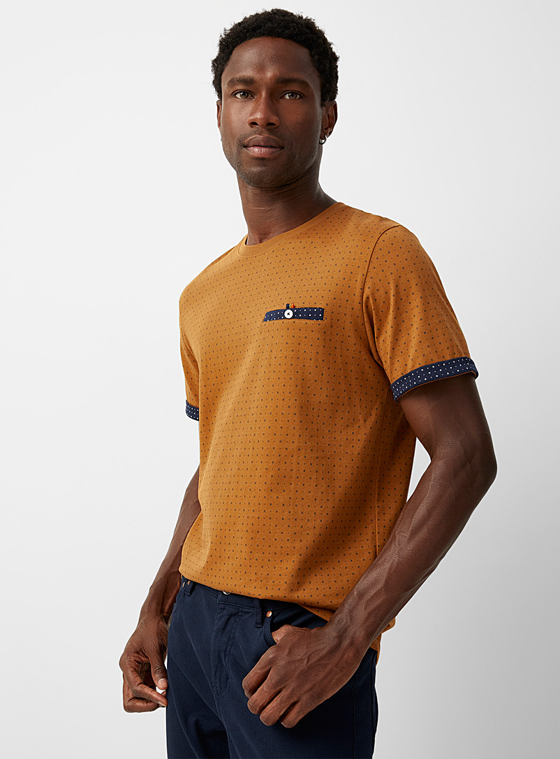 Jack & Jones Fawn Geo mini-pattern T-shirt for men