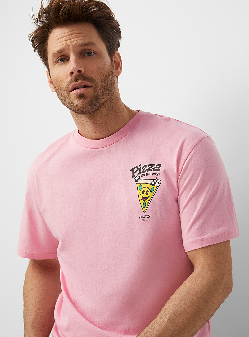 Jack & Jones Pink Foodies T-shirt for men