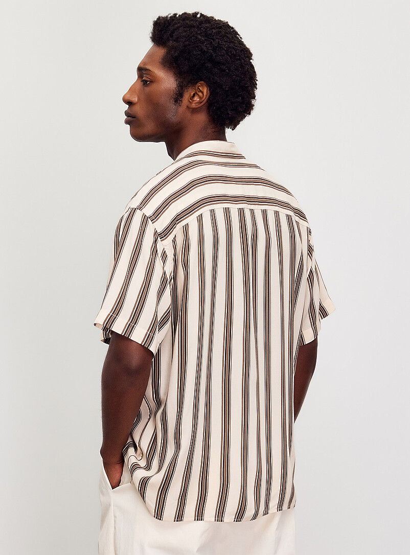 Vertical stripe cabana shirt product image 2