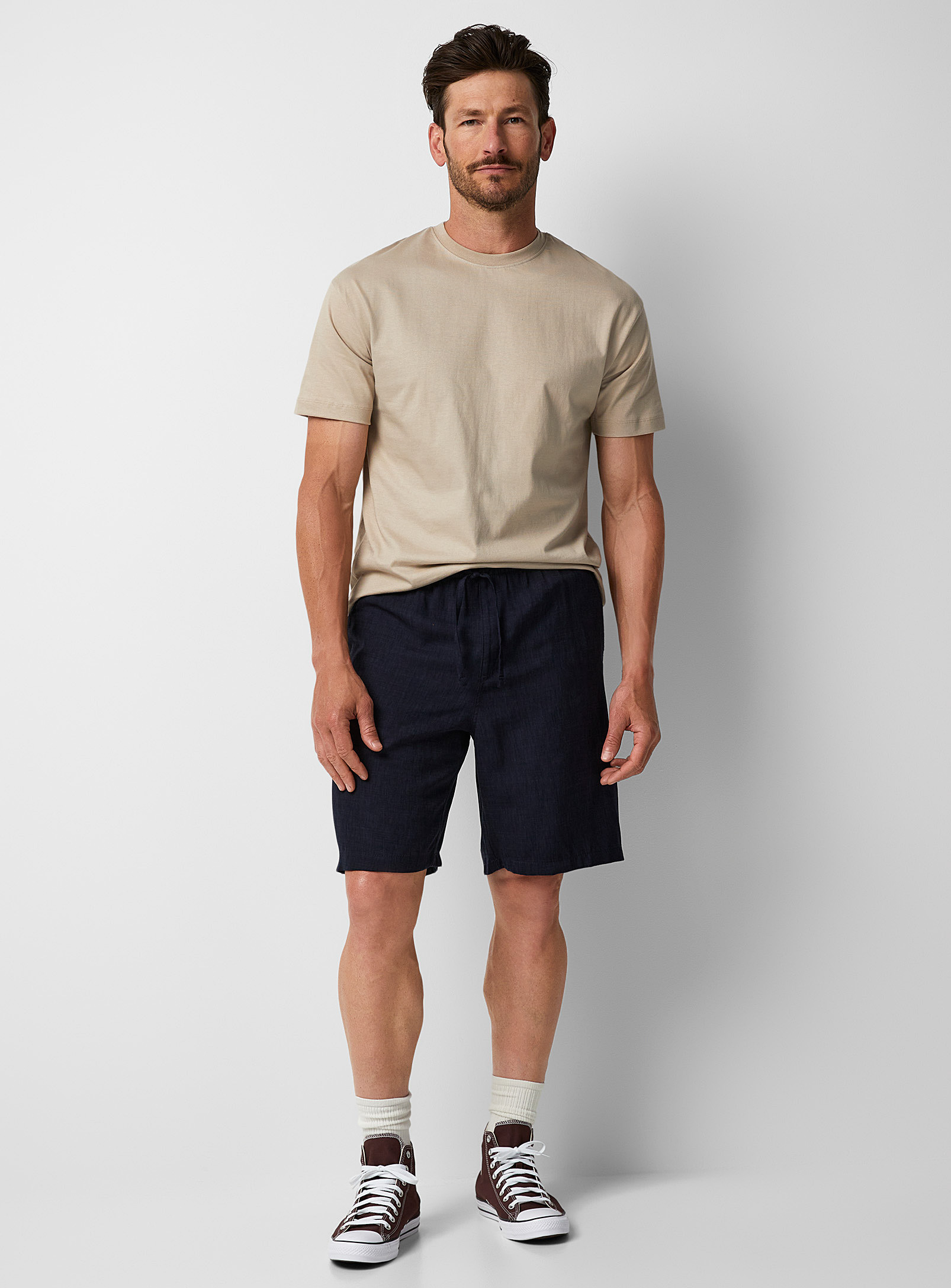 Jack & Jones - Men's Fluid comfort-waist Bermuda Shorts
