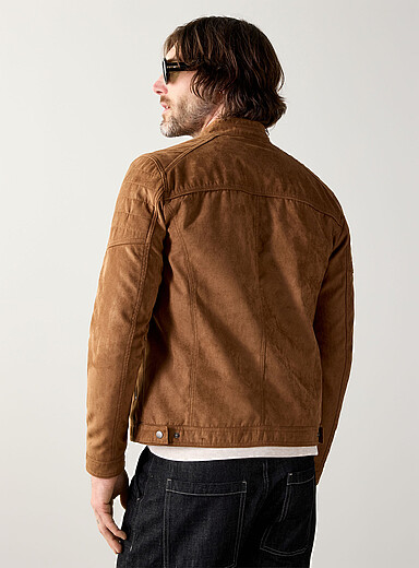 Faux-suede biker jacket product image 4