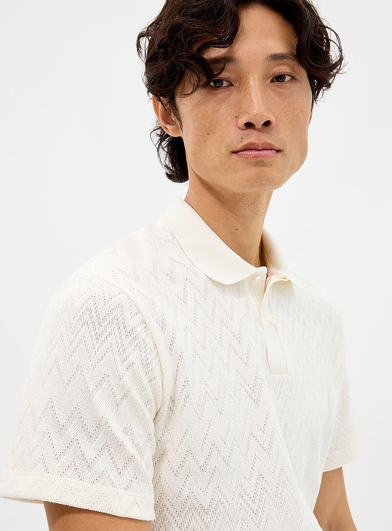 Chevron jacquard polo product image 2