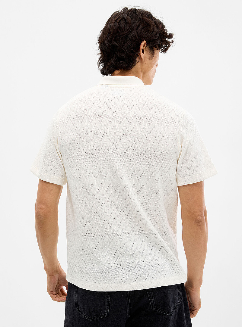 Chevron jacquard polo product image 3
