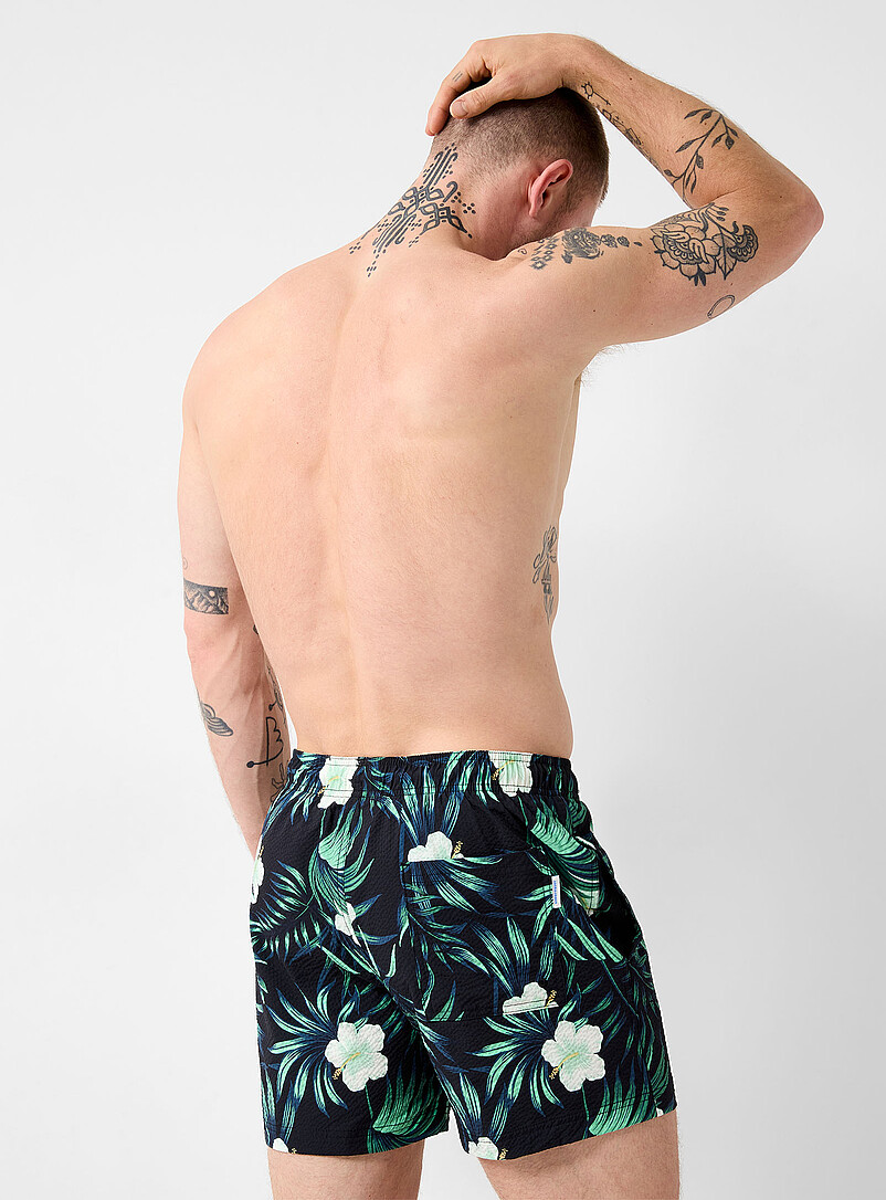Hibiscus forest swim trunk product image 3