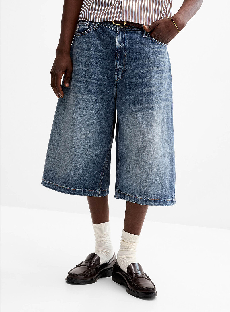 Faded-blue jort product image 2