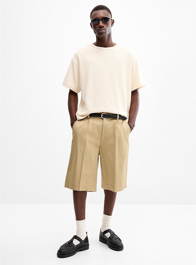 Pleated Chino Bermudas