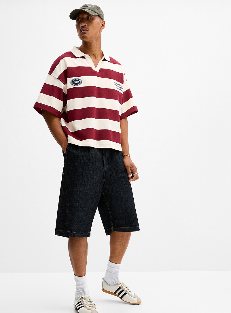 Worldwide 1990 striped Johnny collar sweatshirt product image 2