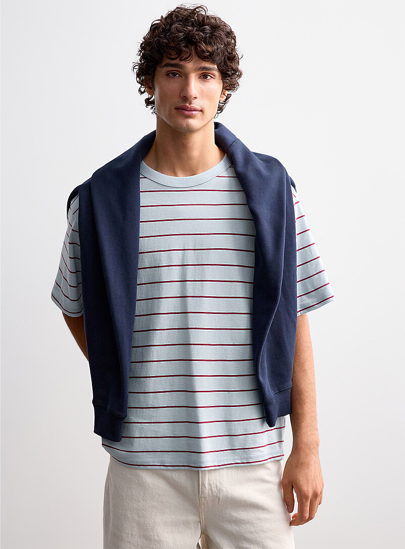 Ruby stripe T-shirt product image (primary)