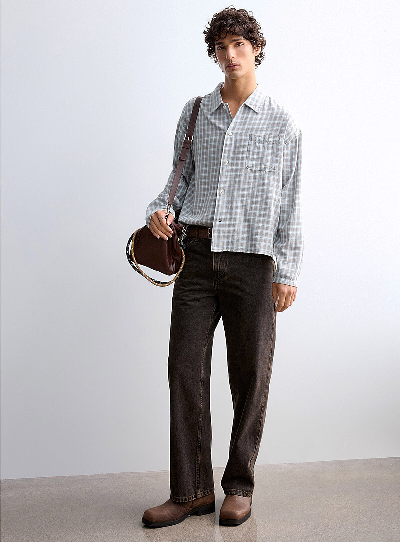 Lightweight cotton check shirt product image (primary)