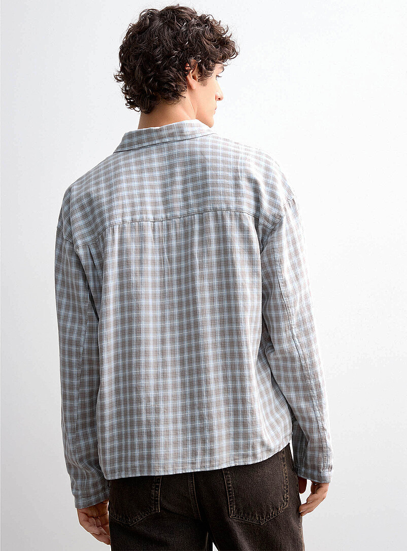Lightweight cotton check shirt product image 3