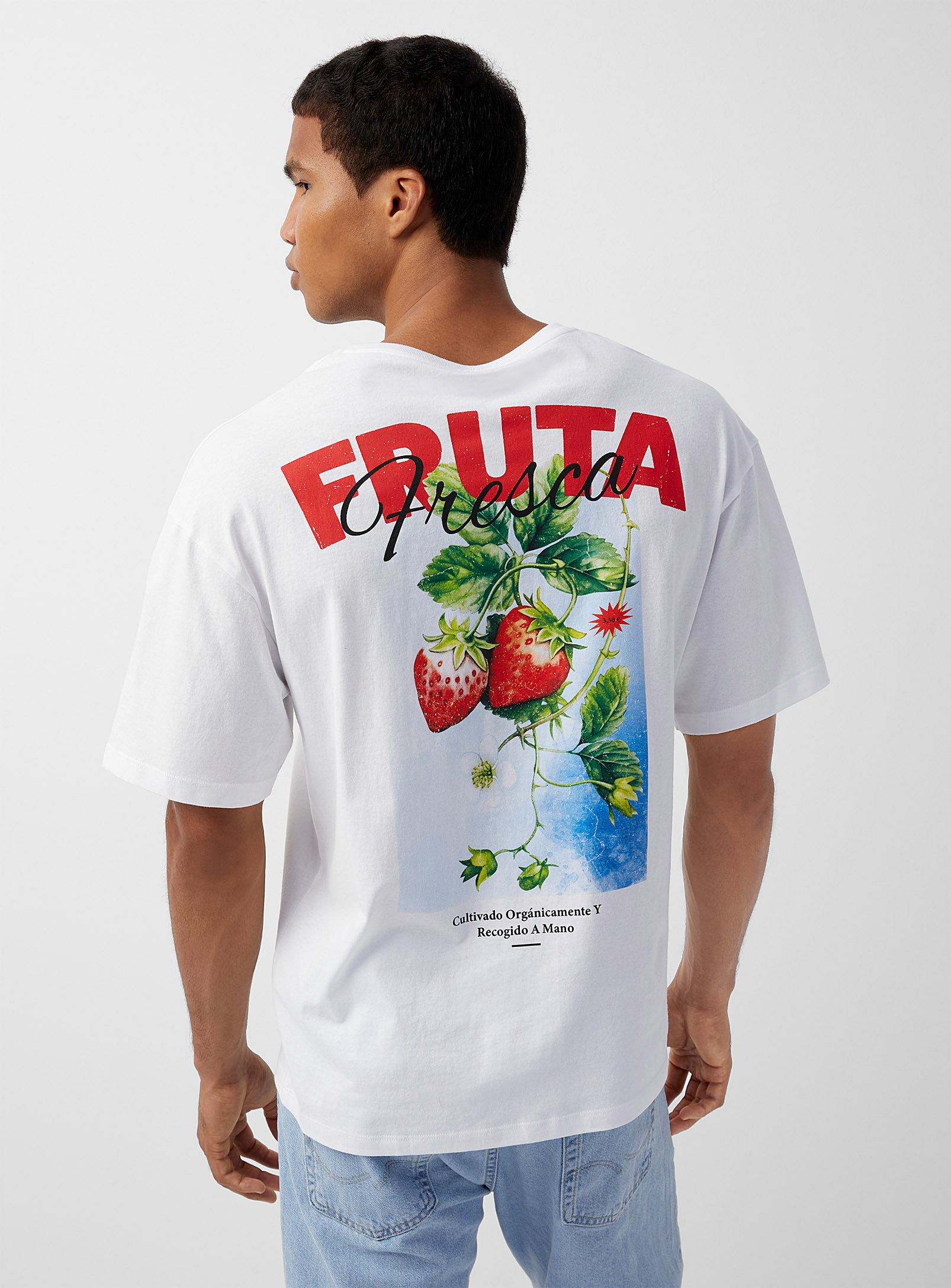 Jack & Jones Fruta Fresca T-shirt In White