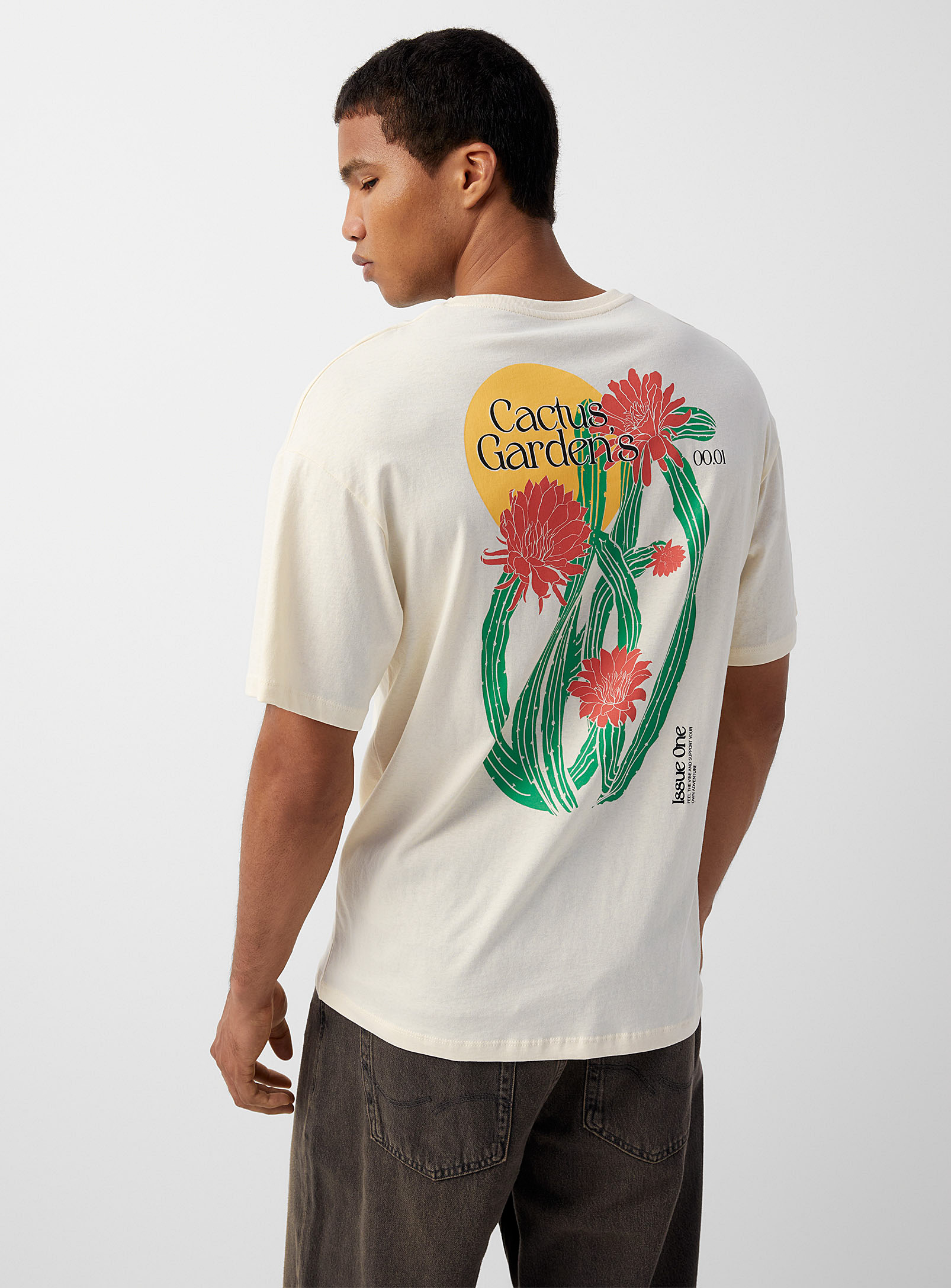 Jack & Jones Cactus Garden T-shirt In White